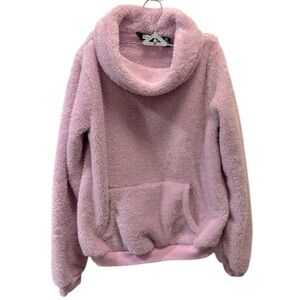 Lands End Fleece Sparkly and Purple Girls XL